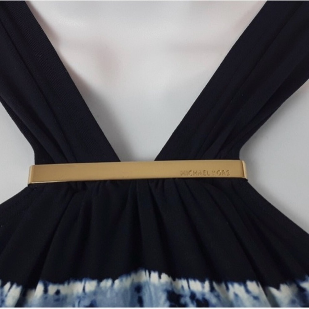 Michael Kors Striped Blue Swimsuit - Picture 2 of 7